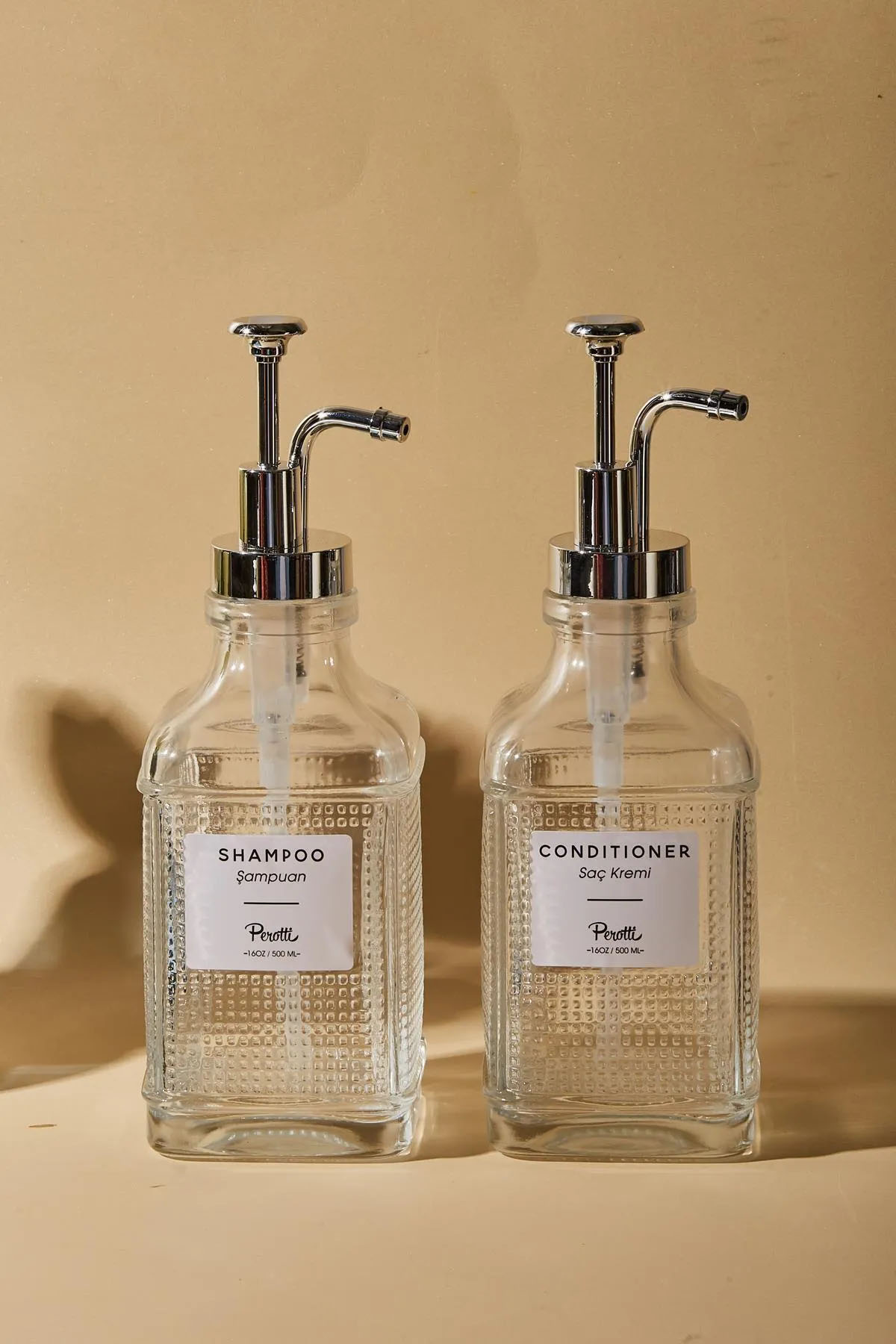 Perotti 16975 Rita Silver 2'li Sıvı Sabunluk 500 Ml Perotti 16975 Rita Silver 2'li Sıvı Sabunluk 500 Ml
