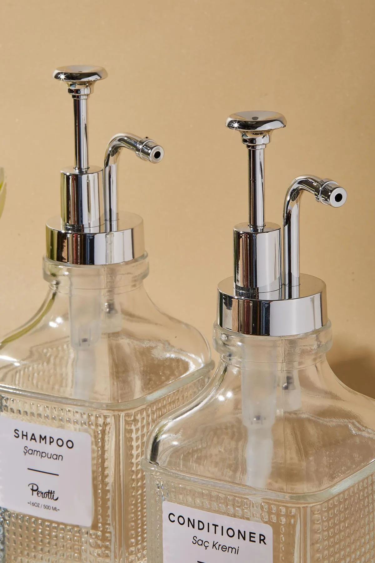Perotti 16975 Rita Silver 2'li Sıvı Sabunluk 500 Ml Perotti 16975 Rita Silver 2'li Sıvı Sabunluk 500 Ml
