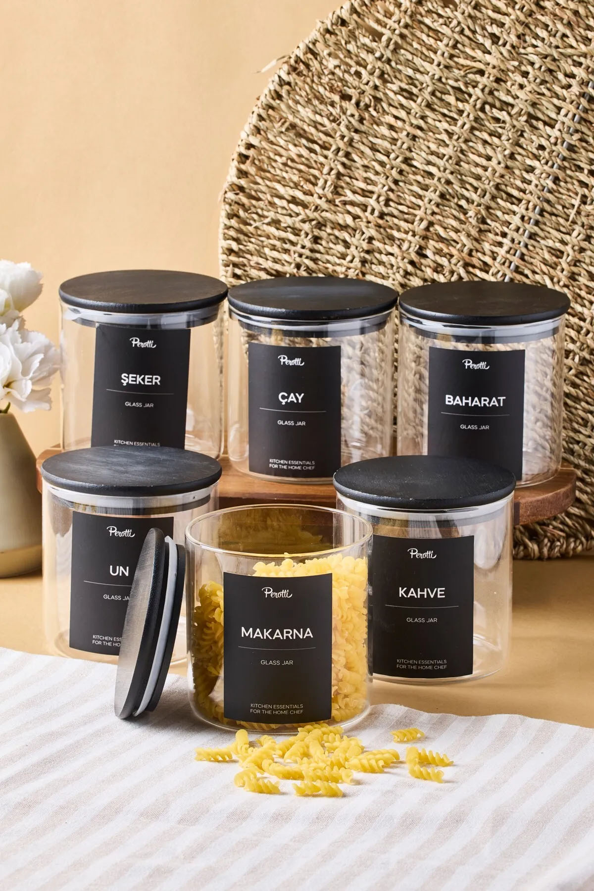 Perotti 17034 Laura 6'lı Kavanoz 750 Ml 10x10 cm