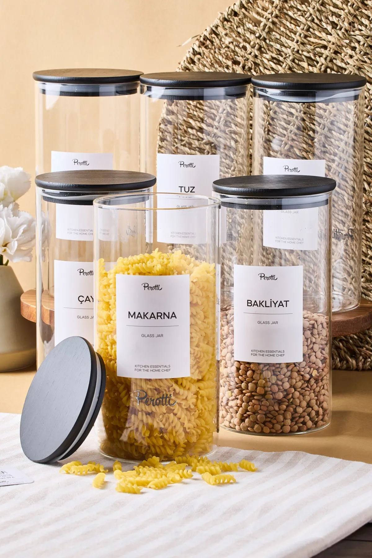 Perotti 17036 Laura 6'lı Kavanoz 1300 Ml