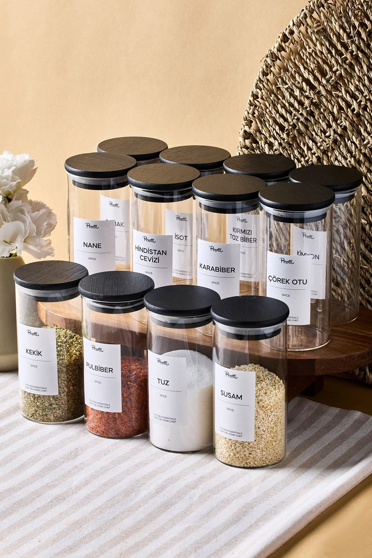 Perotti 17060 Riga 12'li Baharatlık 300 Ml 12X6 cm