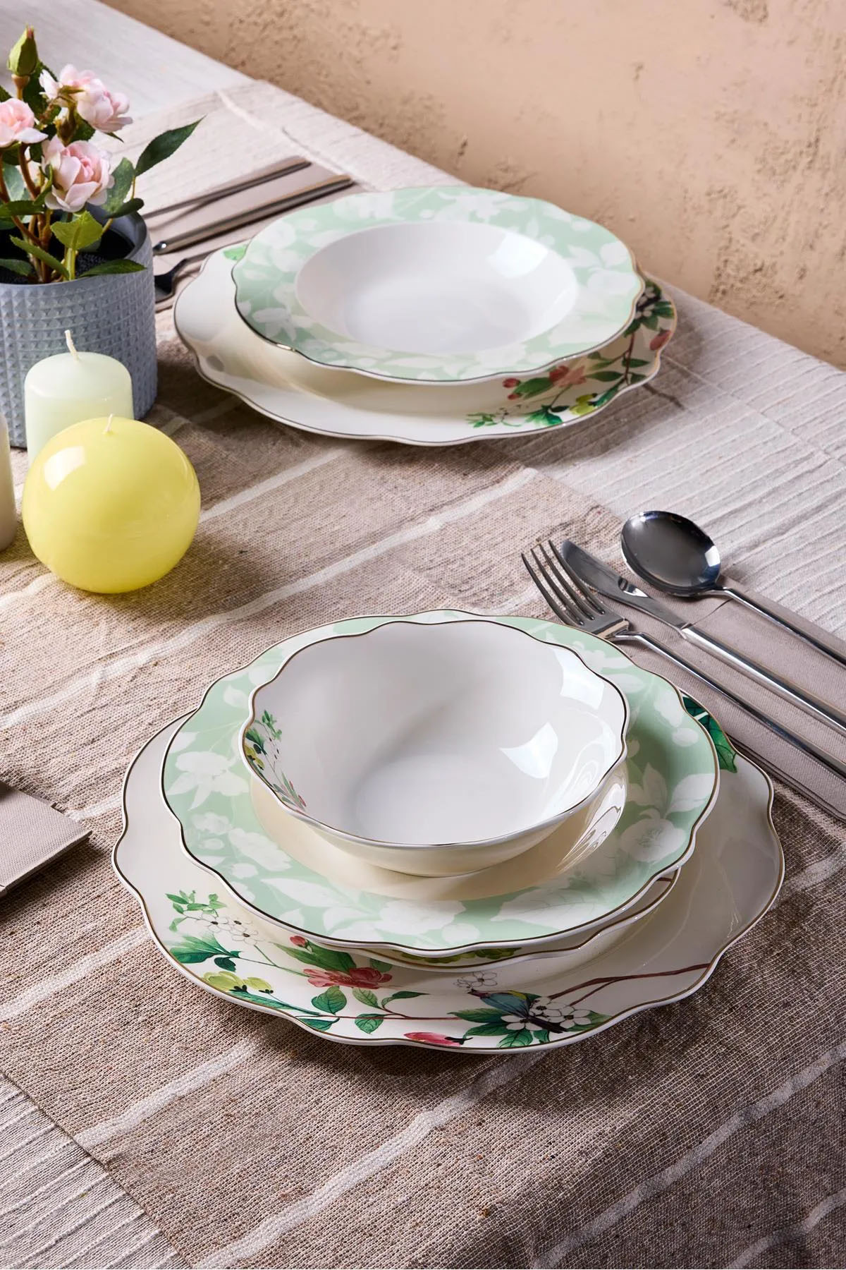 Perotti 17143 Bridy Bone 24 Parça 6 Kişilik Yemek Takımı Perotti 17143 Bridy Bone 24 Parça 6 Kişilik Yemek Takımı