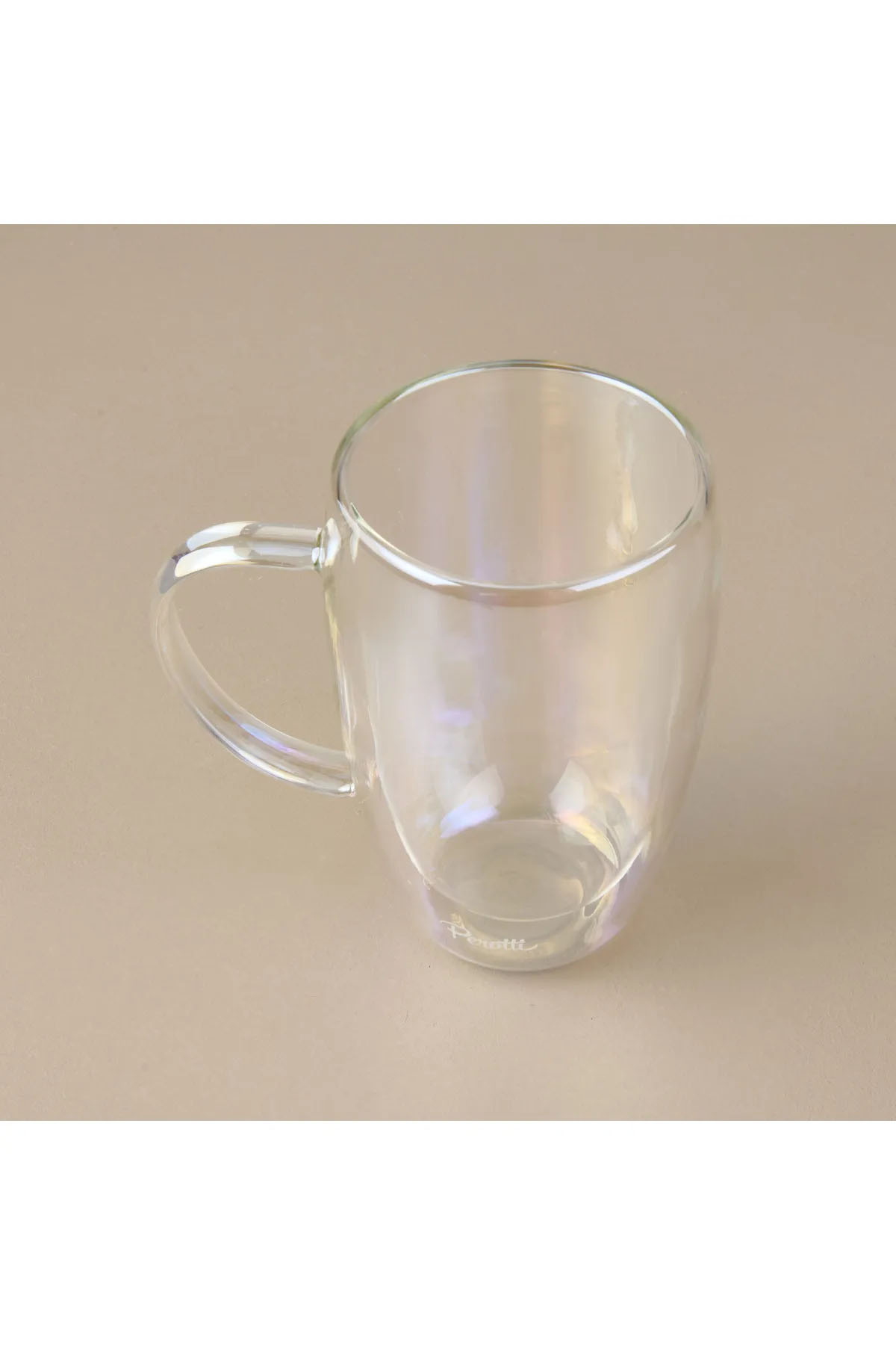 Perotti 17307 Cidar Colors Çift Cidarlı Latte Kupa 450 Ml - Füme