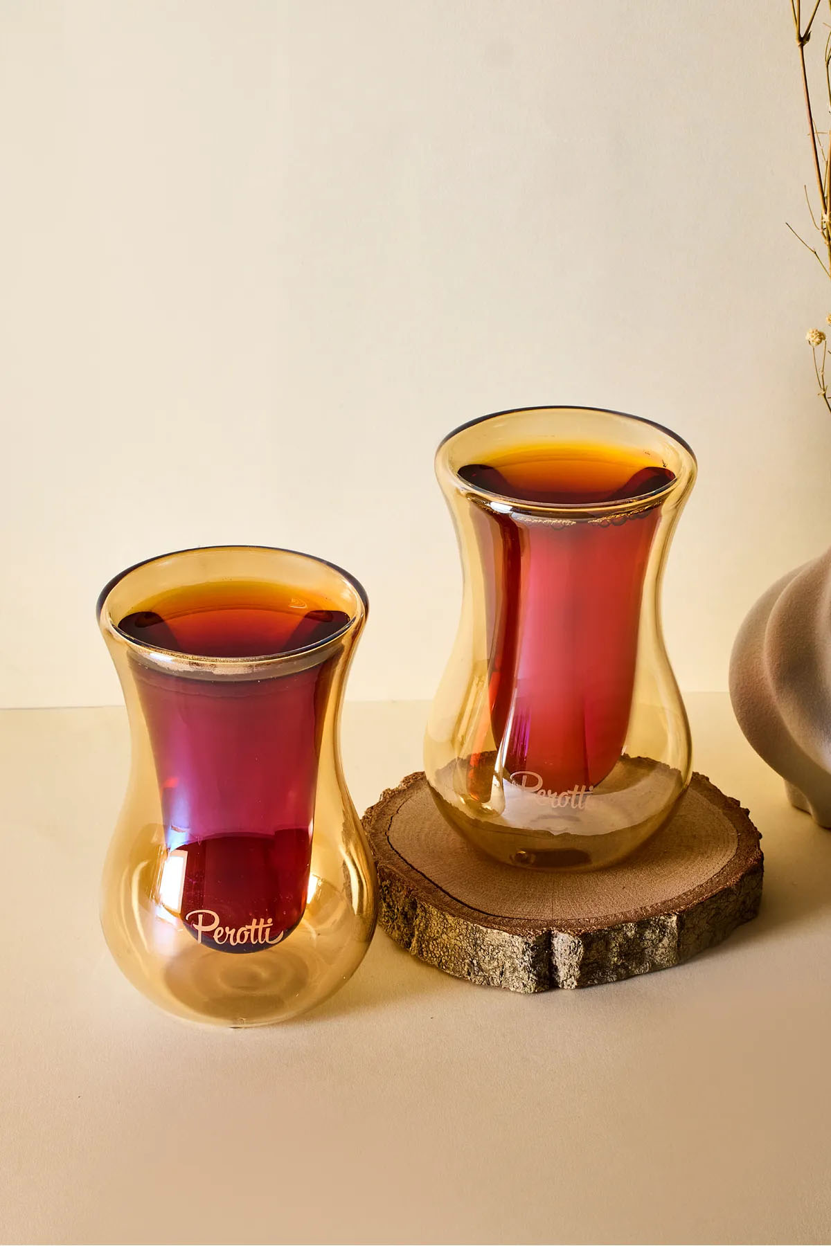 Perotti 17355 2'li Çay Bardağı 150 Ml - Amber Perotti 17355 2'li Çay Bardağı 150 Ml - Amber