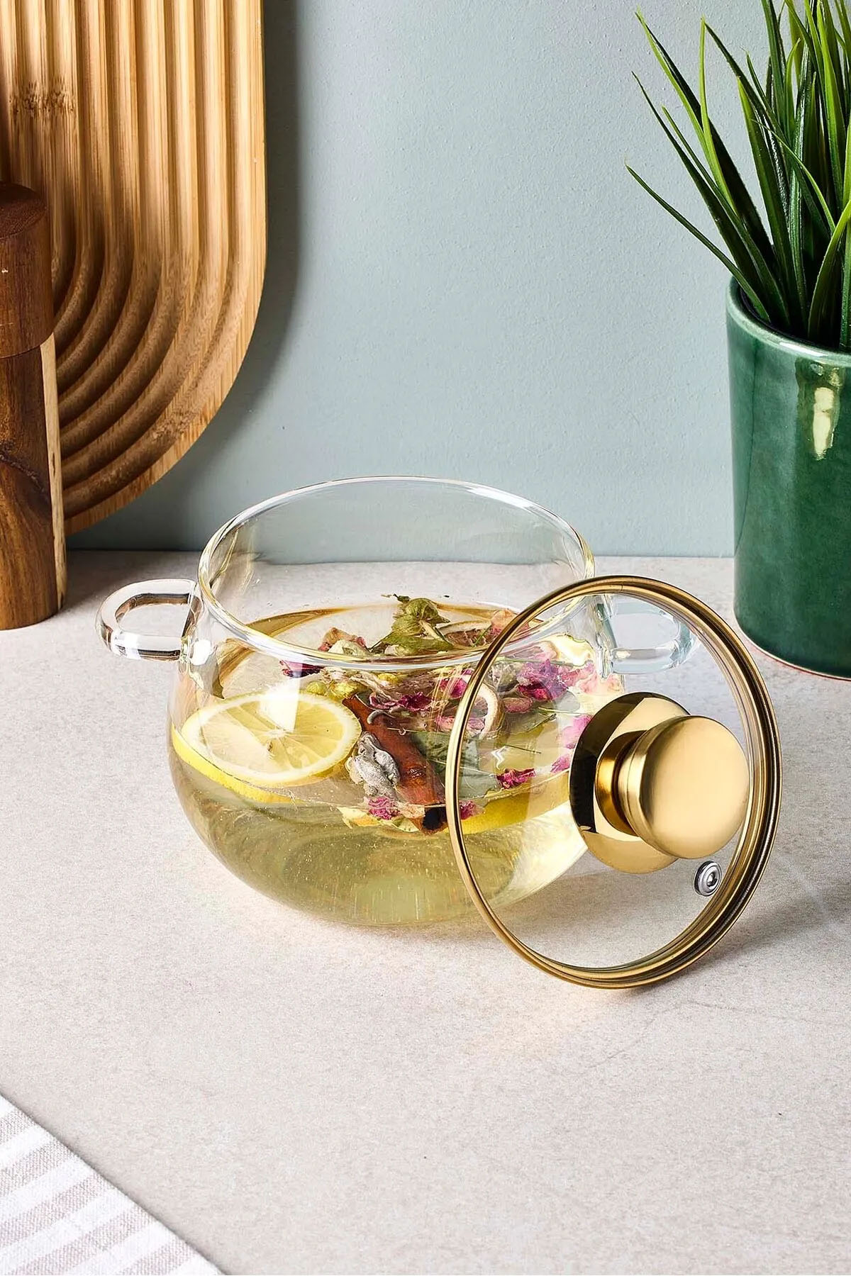 Perotti 17570 Roy Cam Tencere 1200 Ml - Silver