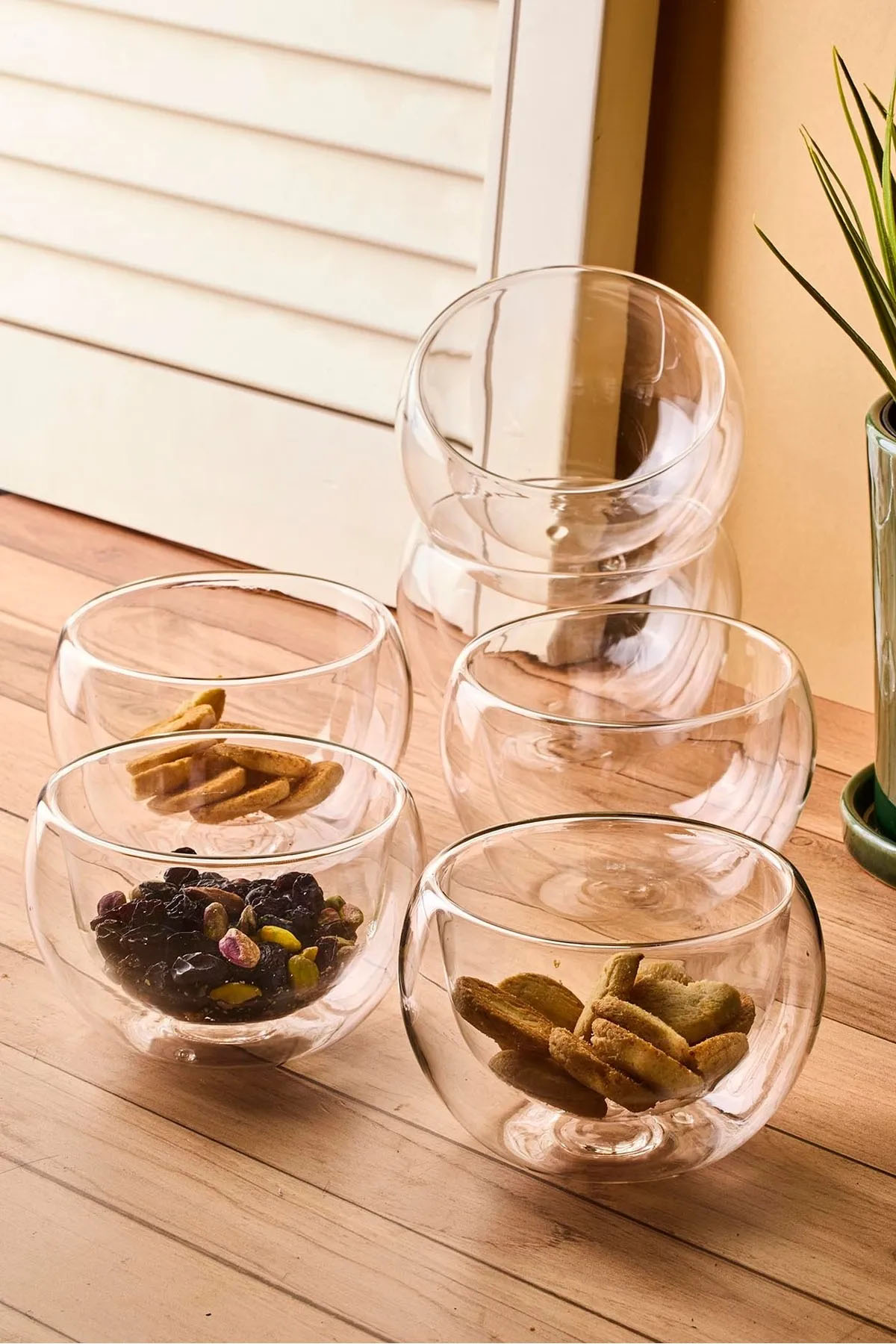 Perotti 17579 Bowy 6'lı Çift Cidarlı Kase Perotti 17579 Bowy 6'lı Çift Cidarlı Kase