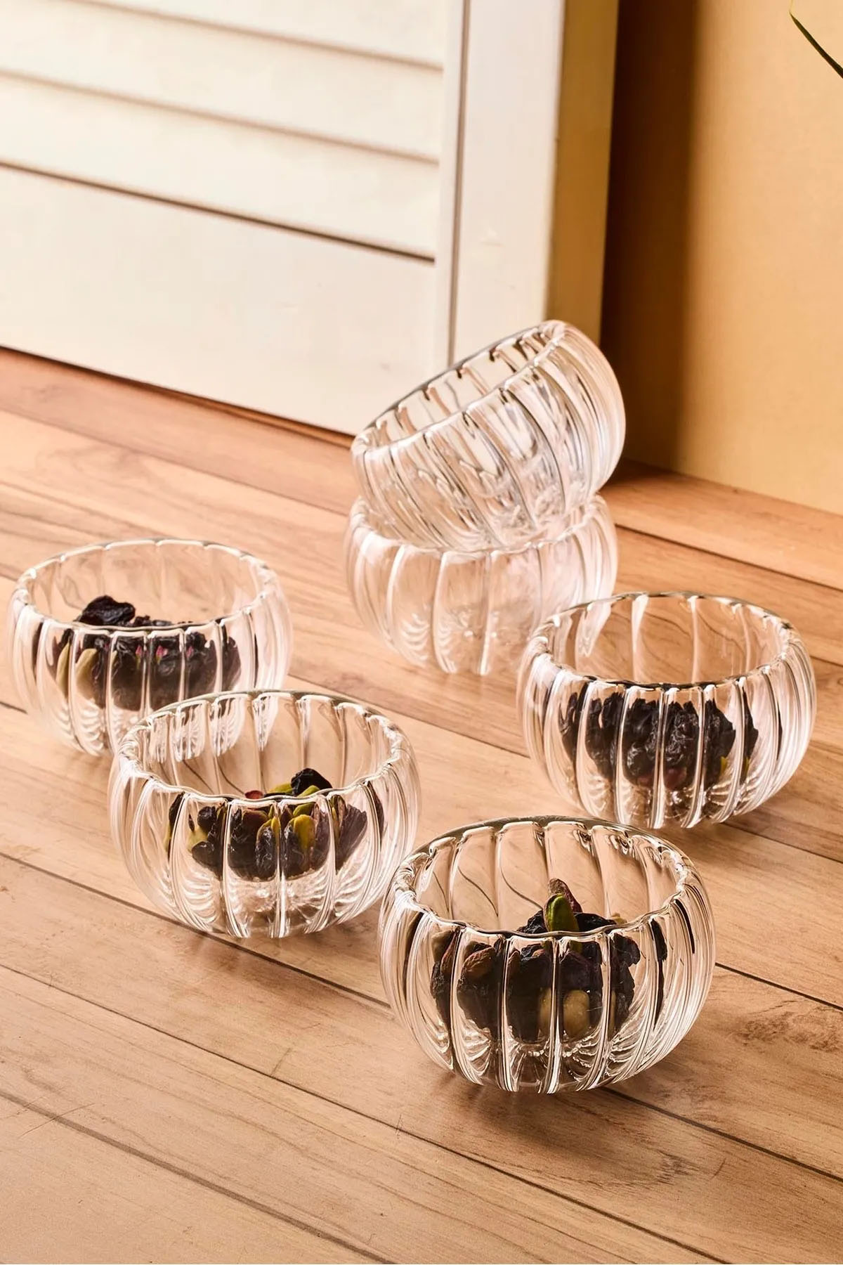 Perotti 17581 Bowy Line 6'lı Çift Cidarlı Kase Perotti 17581 Bowy Line 6'lı Çift Cidarlı Kase