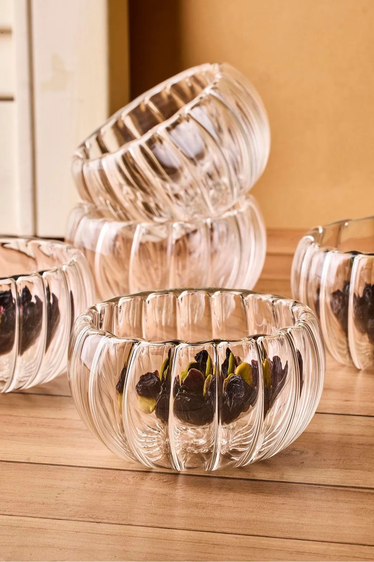 Perotti 17581 Bowy Line 6'lı Çift Cidarlı Kase Perotti 17581 Bowy Line 6'lı Çift Cidarlı Kase