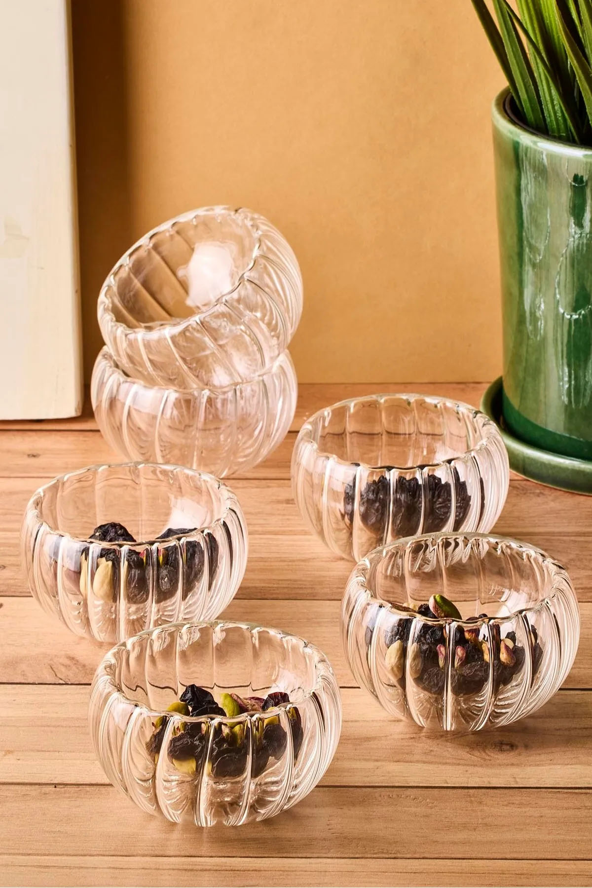 Perotti 17581 Bowy Line 6'lı Çift Cidarlı Kase Perotti 17581 Bowy Line 6'lı Çift Cidarlı Kase