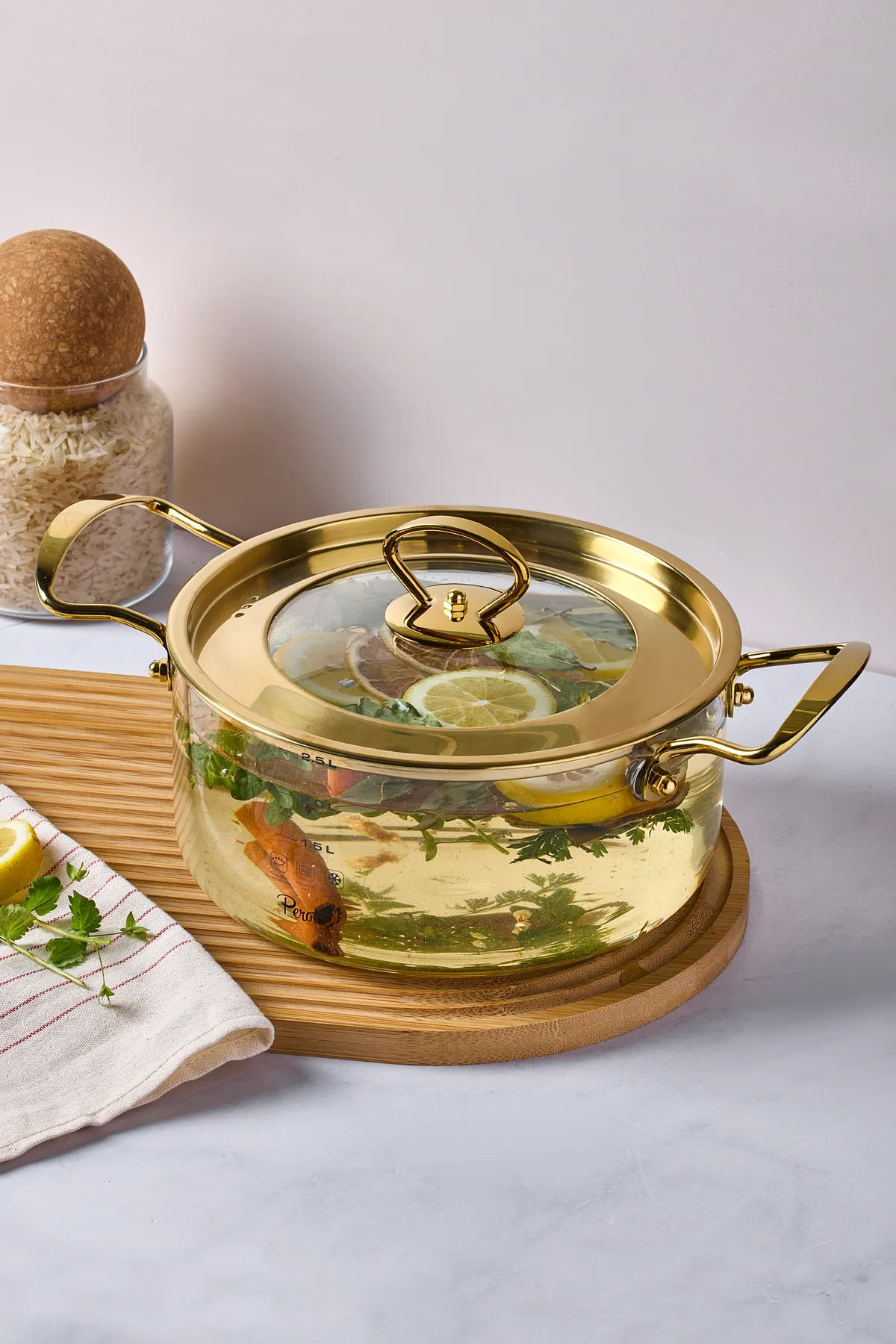 Perotti 17639 Logan Gold 2.5 Lt Tencere Perotti 17639 Logan Gold 2.5 Lt Tencere