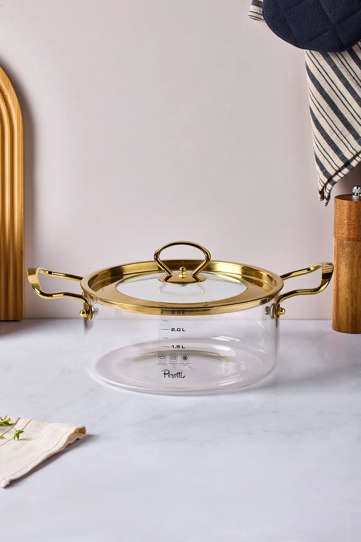 Perotti 17639 Logan Gold 2.5 Lt Tencere
