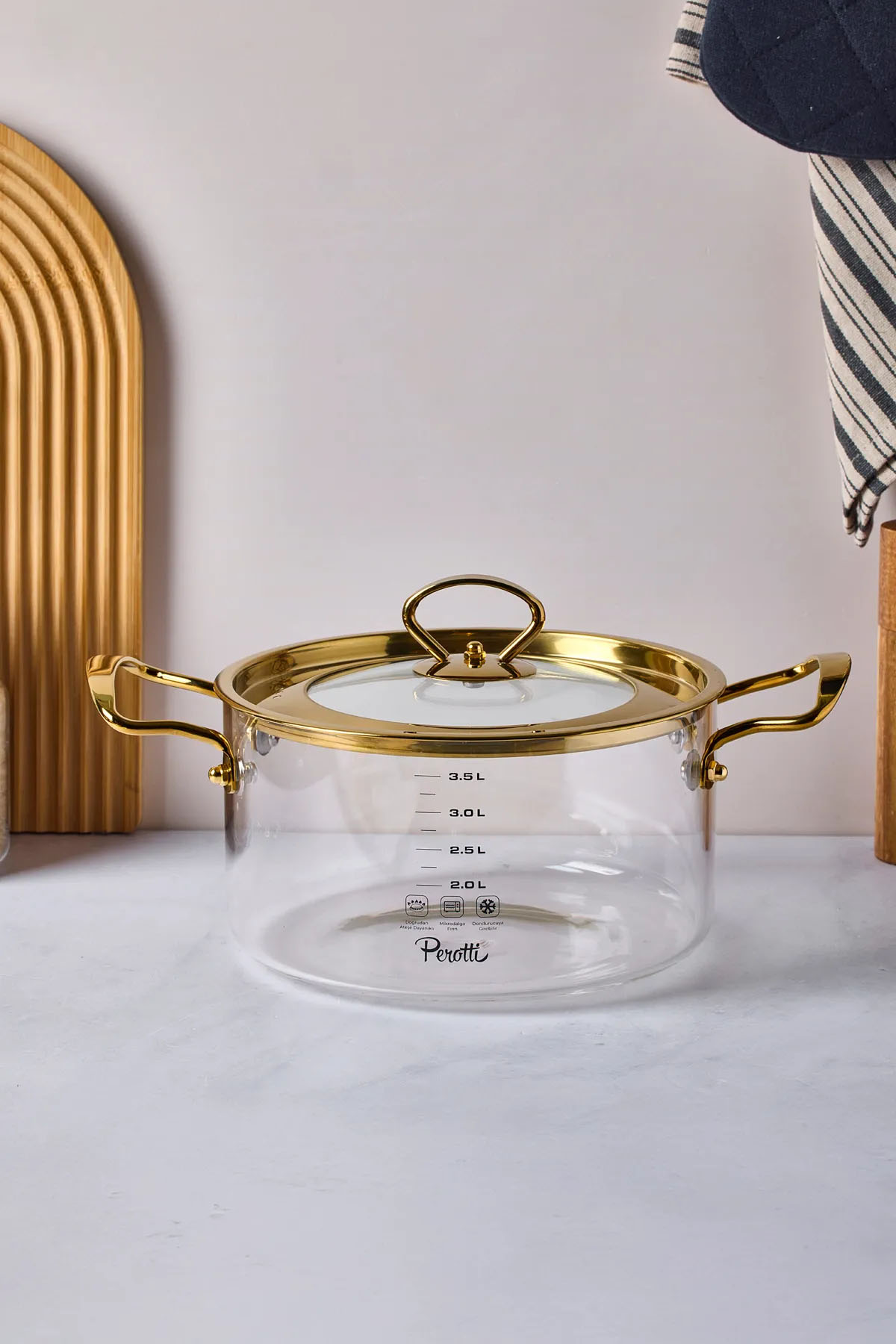 Perotti 17640 Logan Gold 3.5 Lt Tencere