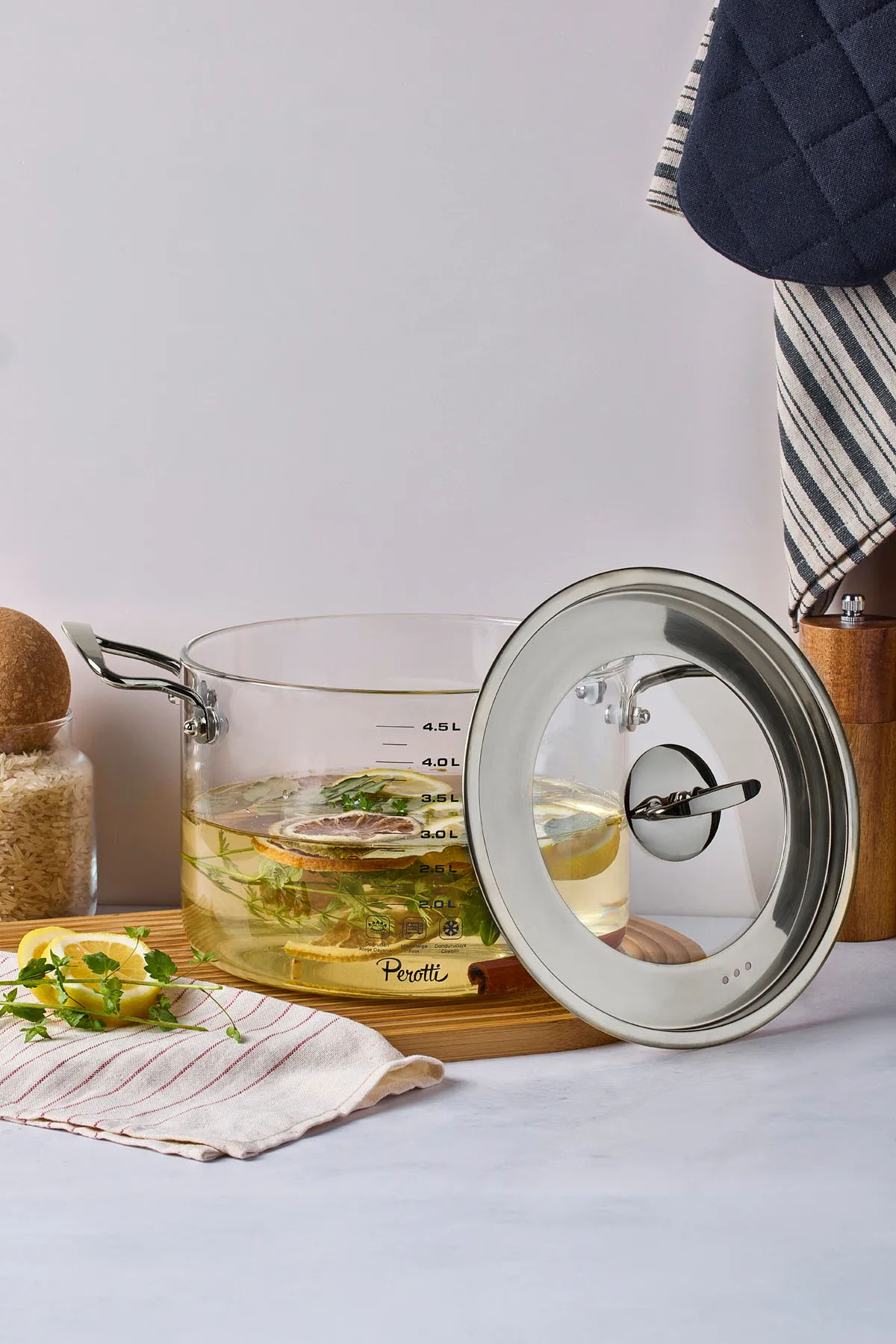Perotti 17646 Logan Silver Tencere 4.5 Lt Perotti 17646 Logan Silver Tencere 4.5 Lt