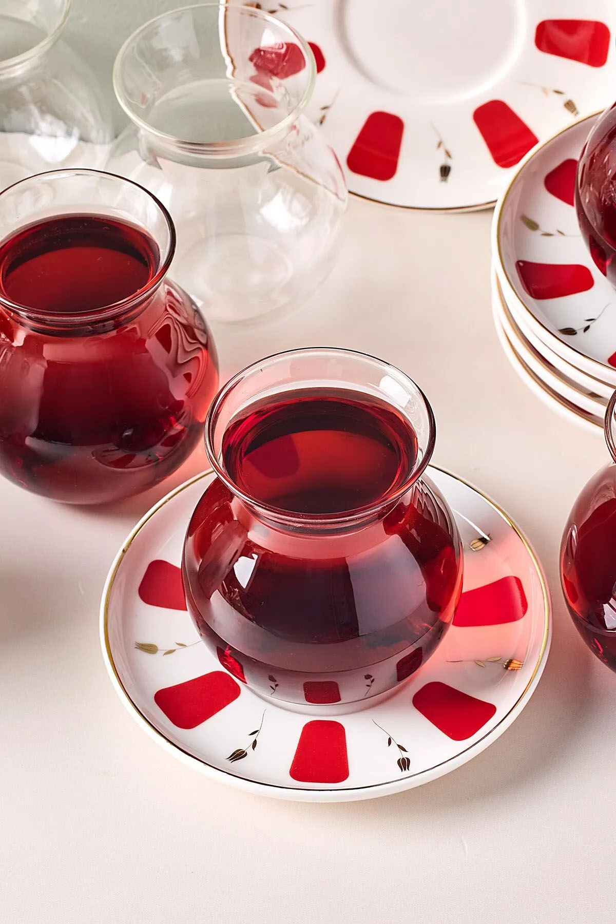 Perotti 17898 Filiz 12 Parça 6 Kişilik Cam Çay Seti