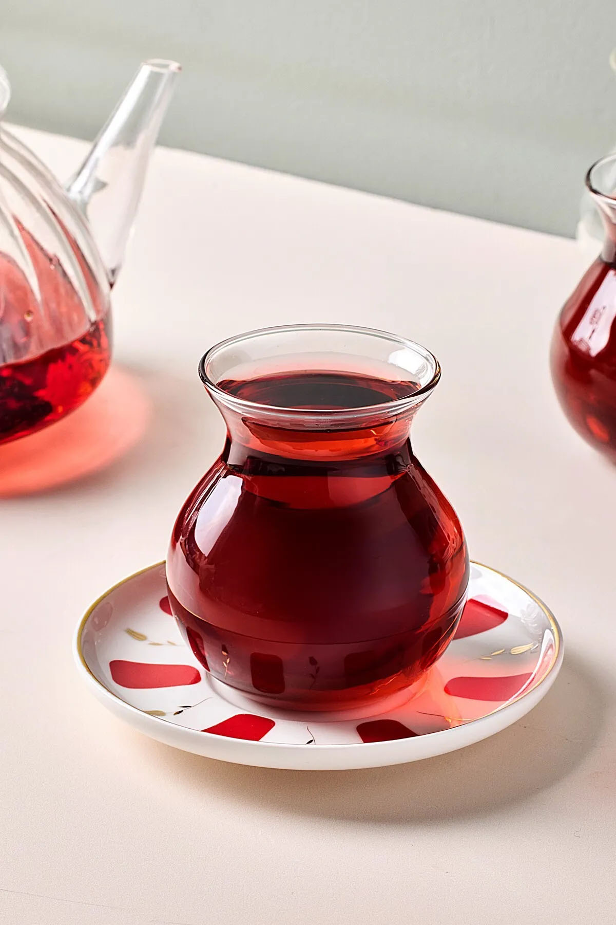 Perotti 17898 Filiz 12 Parça 6 Kişilik Cam Çay Seti