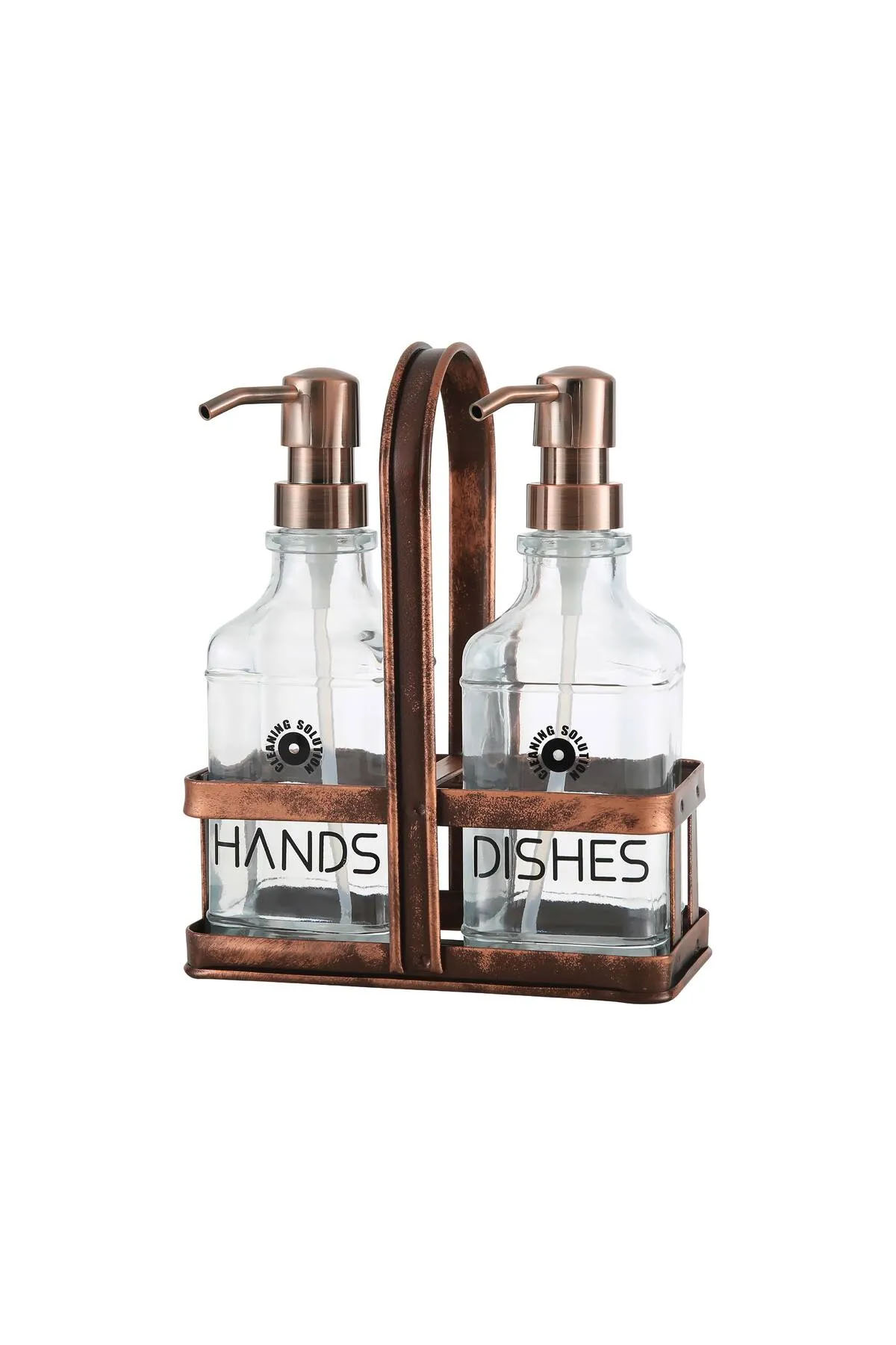 Perotti 18054 Rame Eskitme Metal Standlı Retro 2'li Kare Sıvı Sabunluk 500 ml Perotti 18054 Rame Eskitme Metal Standlı Retro 2'li Kare Sıvı Sabunluk 500 ml