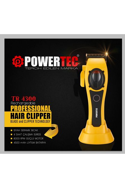 Powertec TR-4300 Saç Kesim Makinesi Powertec TR-4300 Saç Kesim Makinesi