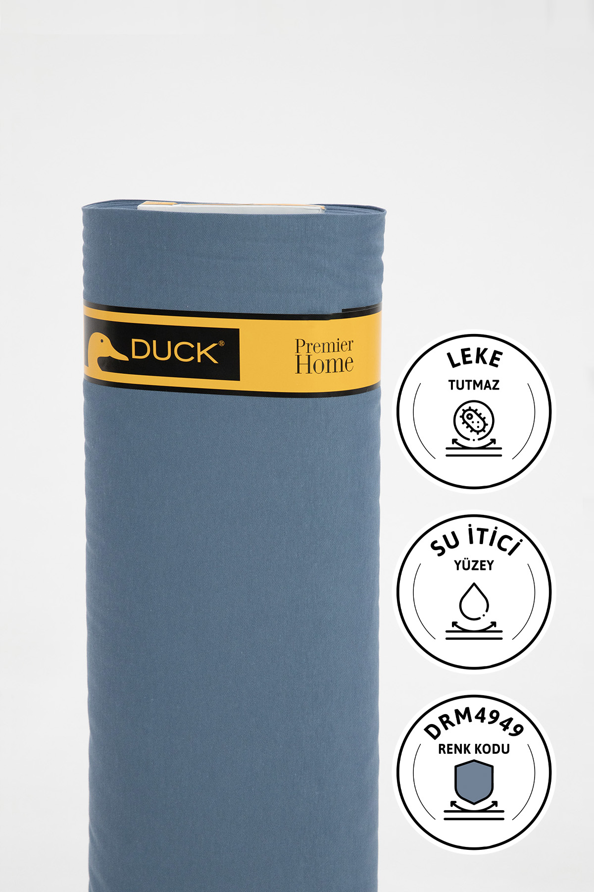 Premier Metrelik Duck Keten Kumaş Su İtici Bez 1 Metre DRM4949 - İndigo Premier Metrelik Duck Keten Kumaş Su İtici Bez 1 Metre DRM4949 - İndigo