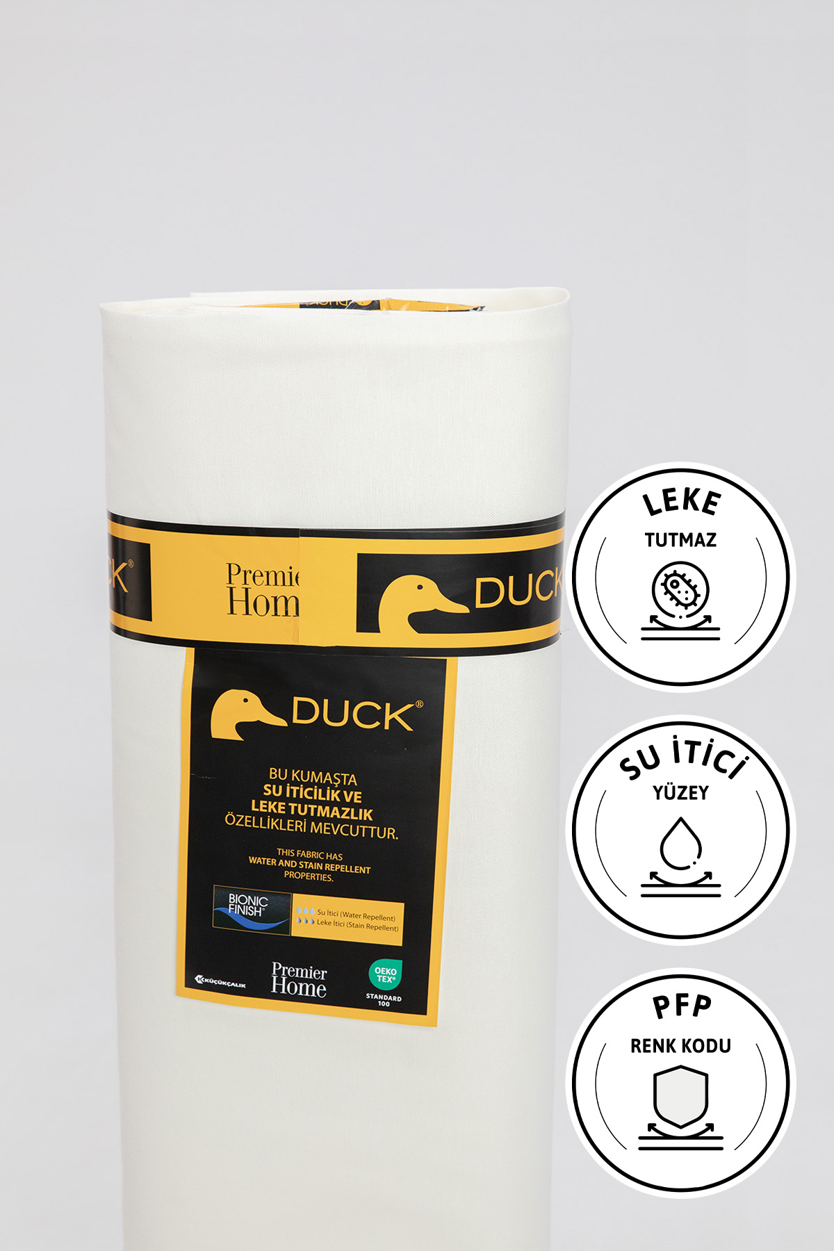 Premier Metrelik Duck Keten Kumaş Su İtici Bez 1 Metre PFP - Ekru