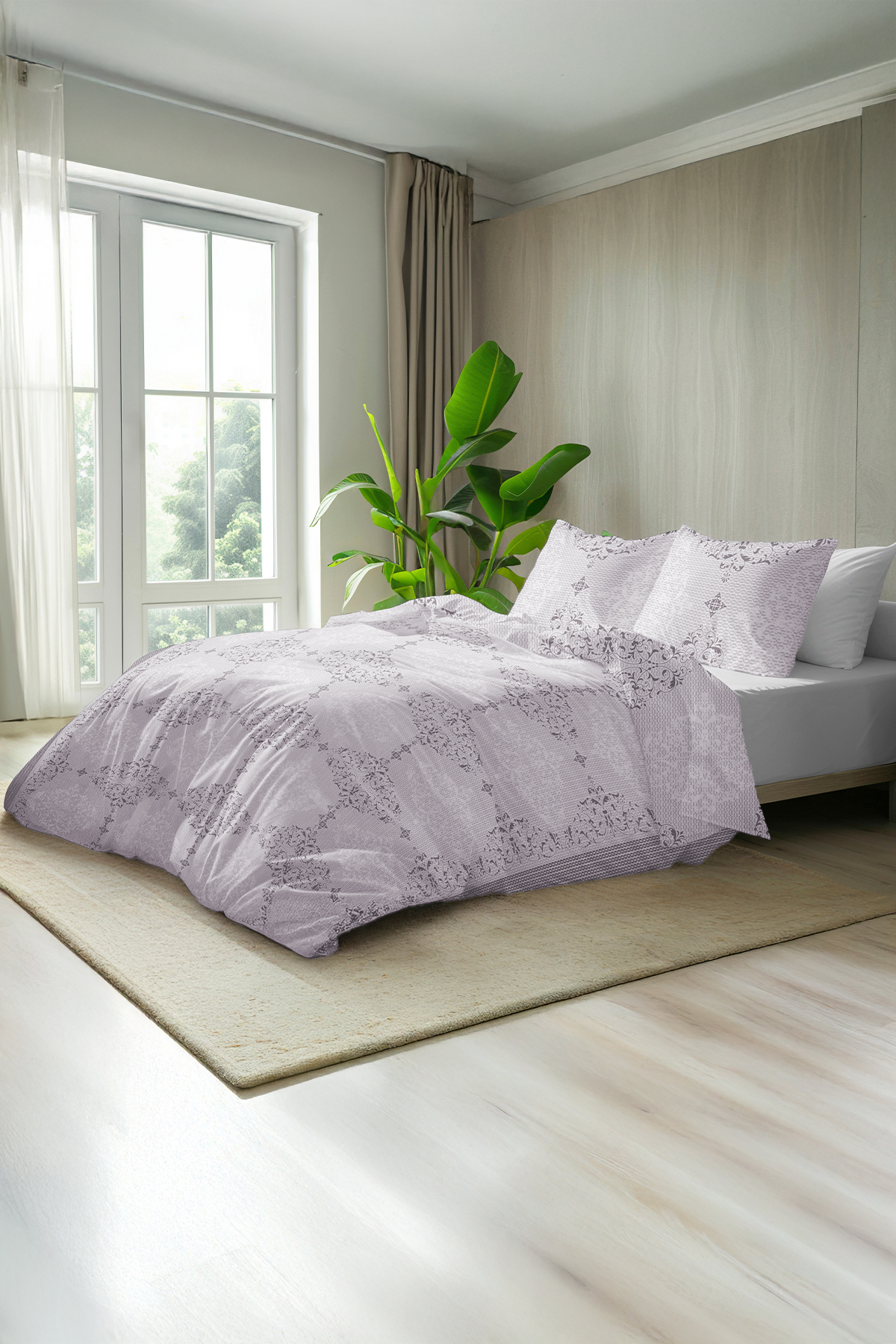 Royal 63 Tel %100 Pamuk Akfil Metrelik Nevresim Kumaşı 15 Metre - Mor Royal 63 Tel %100 Pamuk Akfil Metrelik Nevresim Kumaşı 15 Metre - Mor
