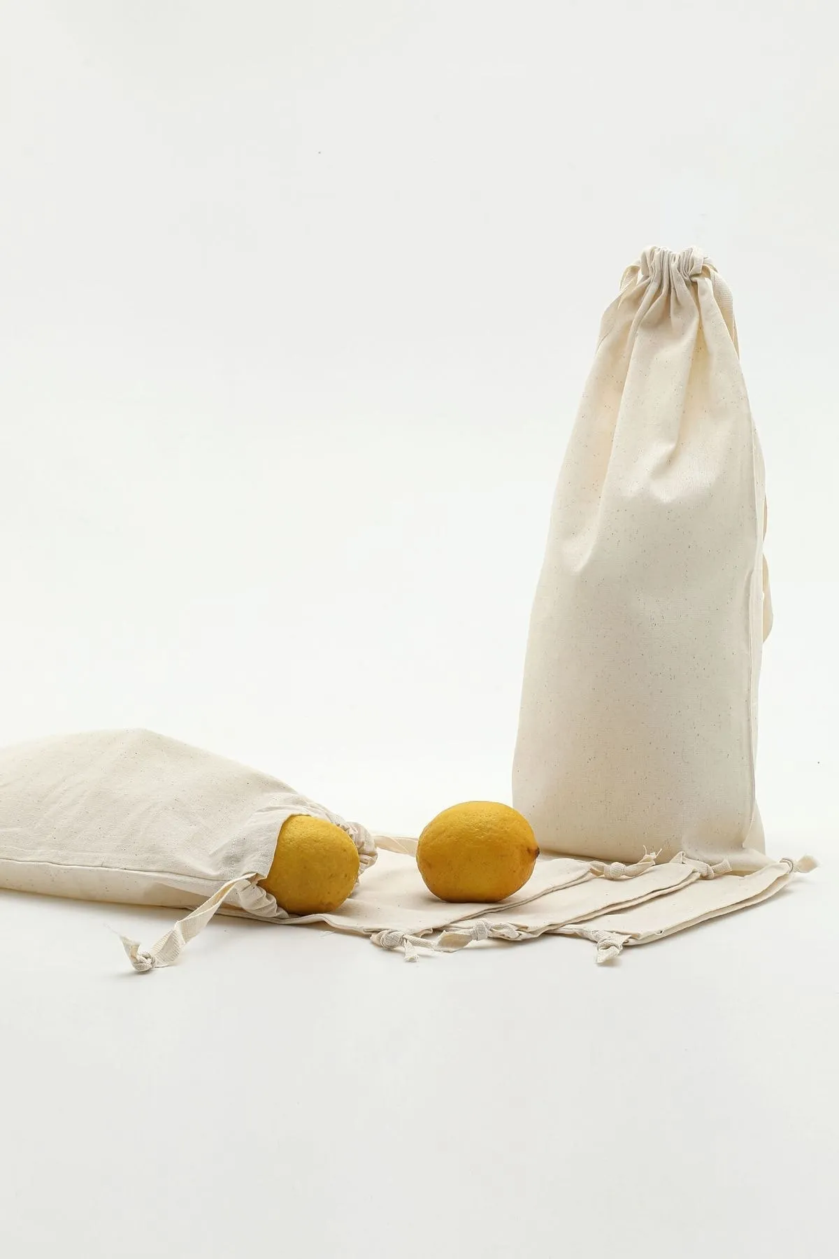 5'li Gıda Saklama Torbası 25x50 - Bej