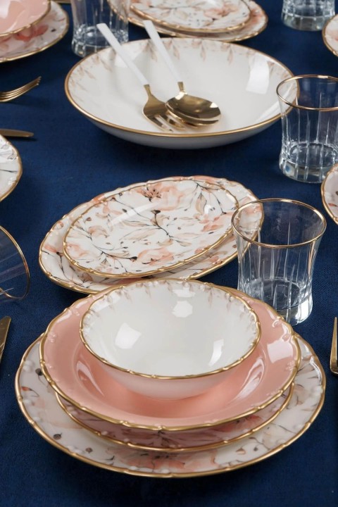 Acar 29 Parça Mari Gold Yemek Takımı - Gold