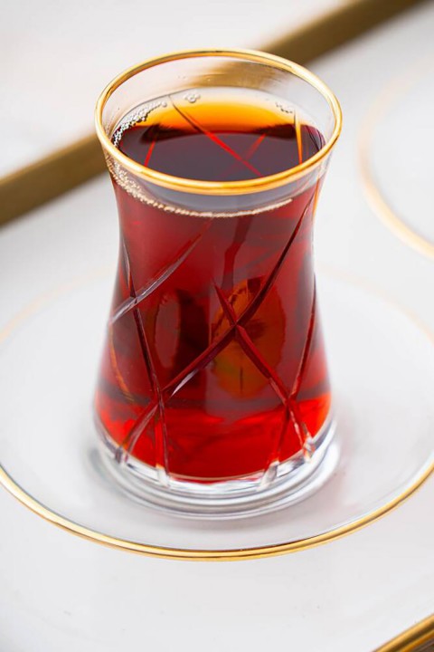 Acar Ametist 6 Kişilik 12 Parça Çay Seti - Gold HMS-06752