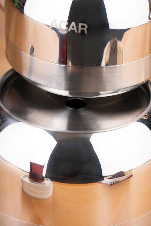 Acar Armin Orta Boy Çaydanlık Takımı - Gold AR-22-0314