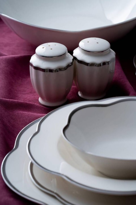 Acar Aveline 6 Kişilik 29 Parça Porselen Yemek Takımı - Silver GBY-06955