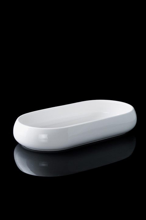 Acar Bianca Perla Porselen Oval Tabak - 35 cm SCT-21-0230