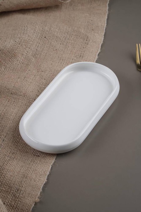 Acar Bianco Perla Porselen Kayık Tabak - 22,8 cm SCT-21-0233
