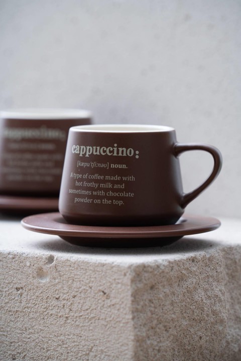 Acar Blush Tea 2 li Kahve Fincan Takımı - Kahverengi KAL-07458