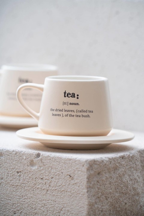 Acar Blush Tea 2 li Kahve Fincan Takımı - Krem KAL-07458