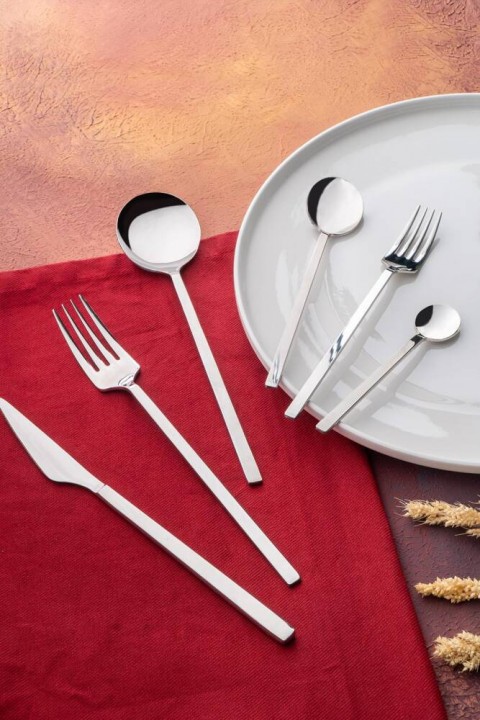 Acar Camilia 36 Parça Çatal Kaşık Bıçak Takımı - Silver YT-05725