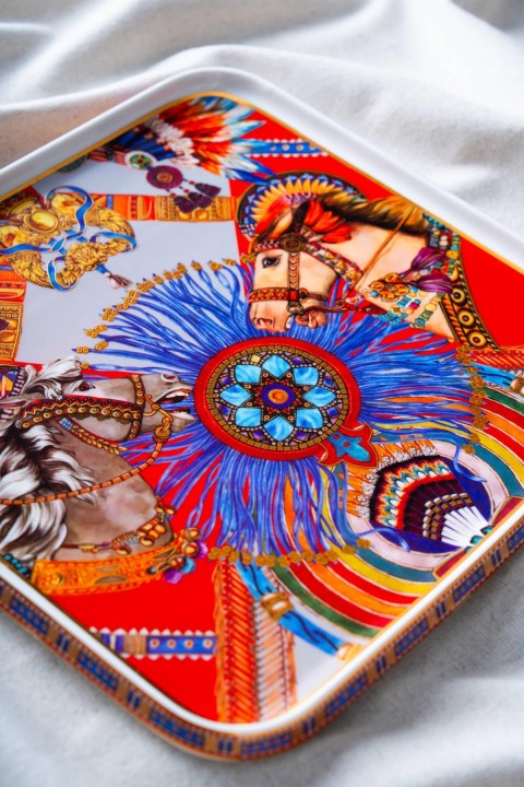 Acar Dream Kare Sunum Tabağı - 29 cm - Kırmızı RYL-07028