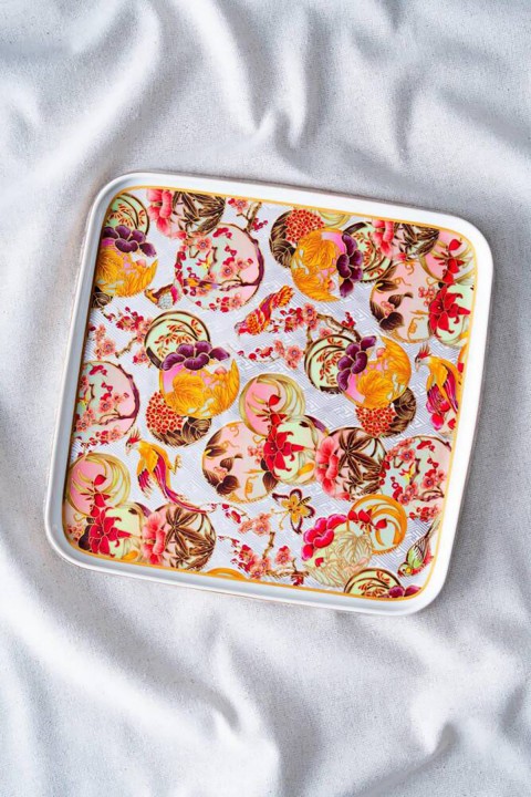 Acar Dream Kare Sunum Tabağı - 29 cm - Mor RYL-07028