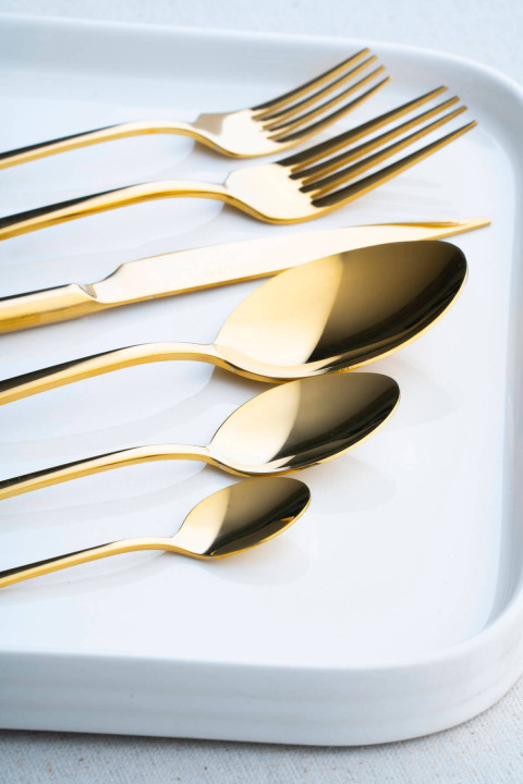 Acar Elenor 72 Parça Titanyum Gold Çkb Tk.