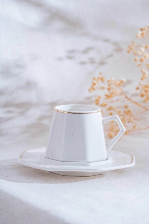 Acar Elera Gold 6 lı Kahve Fincan Takımı  YKG-06613