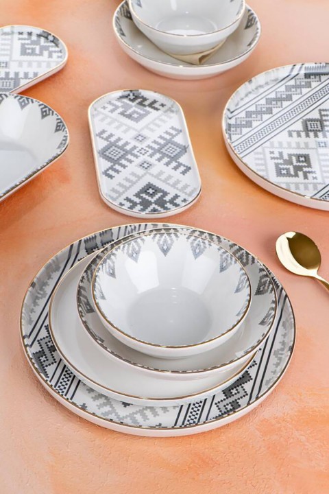 Acar Ethnic 6 Kişilik 27 Parça Yemek Takımı SR-05126