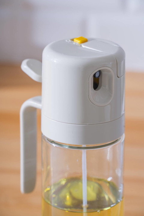 Acar Harlow Kulplu Oval Cam Dökme Yağdanlık 550 ml PNM-08020