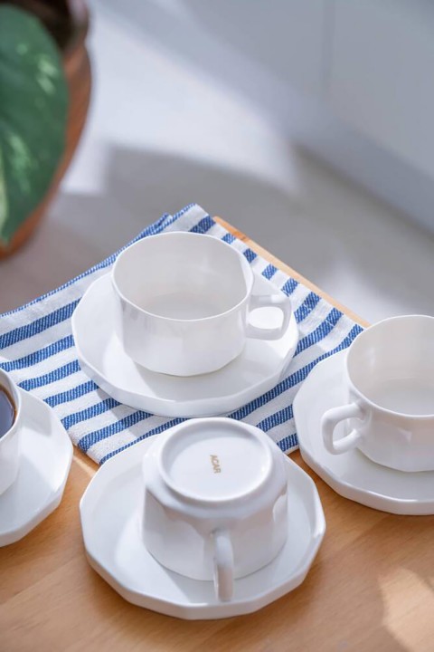 Acar Hexagon 6 Kişilik Çay Fincanı Takımı - 200 ml PORWM-05372