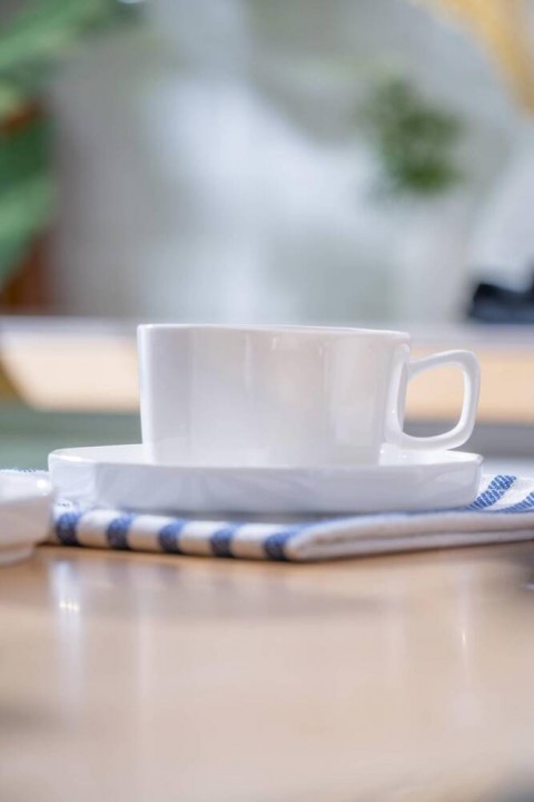 Acar Hexagon 6 Kişilik Çay Fincanı Takımı - 200 ml PORWM-05372