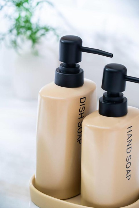 Acar Jardın Dikdörtgen 3’lü Banyo Seti - Vizon SZN-07009