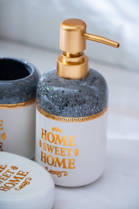 Acar Jardın Home Sweet 3’lü Banyo Seti - Siyah SZN-07007