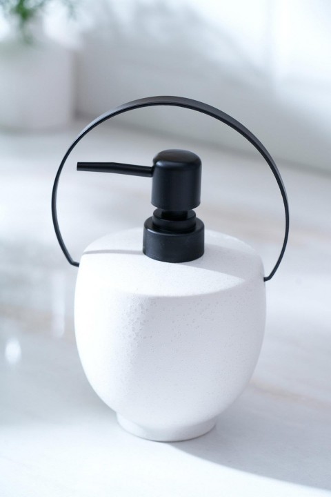 Acar Jardın Kulp Detaylı Mini Sabunluk - Beyaz SZN-07003