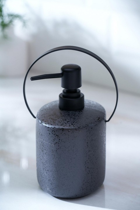 Acar Jardın Kulp Detaylı Sabunluk - Siyah SZN-07005