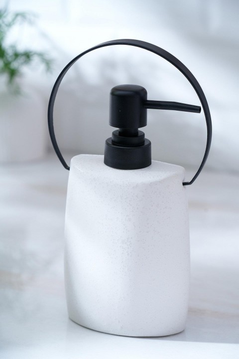 Acar Jardın Kulp Detaylı Seramik Sabunluk - Beyaz SZN-07004