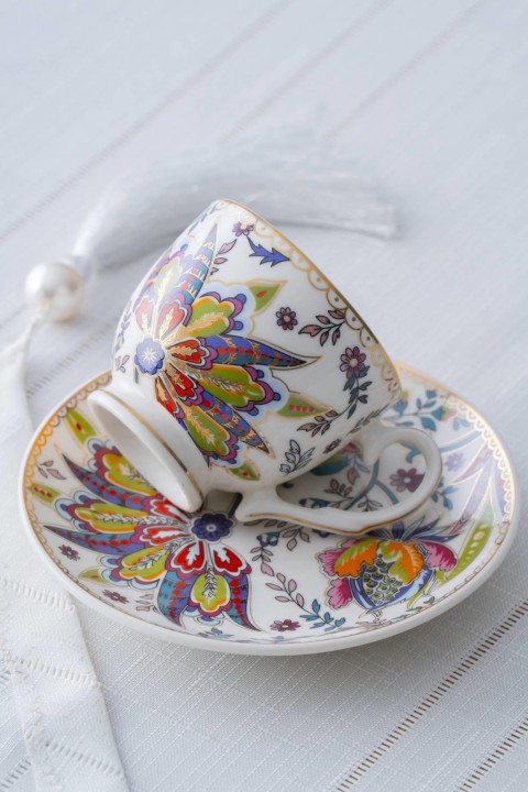 Acar Kaira 6 Kişilik Kahve Fincanı Takımı - 90 ml KAI-06587