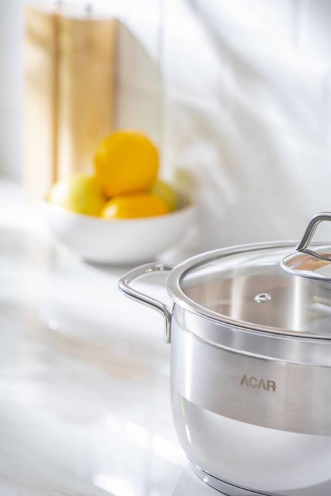 Acar Karat Çelik Derin Tencere - 24 cm 016463