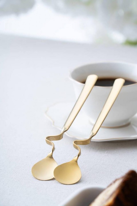 Acar Karat Moon 2 Adet Kavisli Çelik Kaşık - 16 cm YT-07694